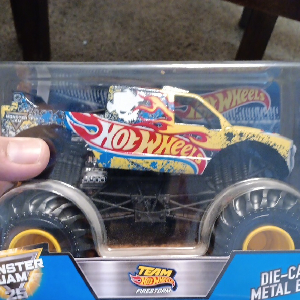 Hot Wheels Monster Jam Die-Cast Truck - Blue and Yellow